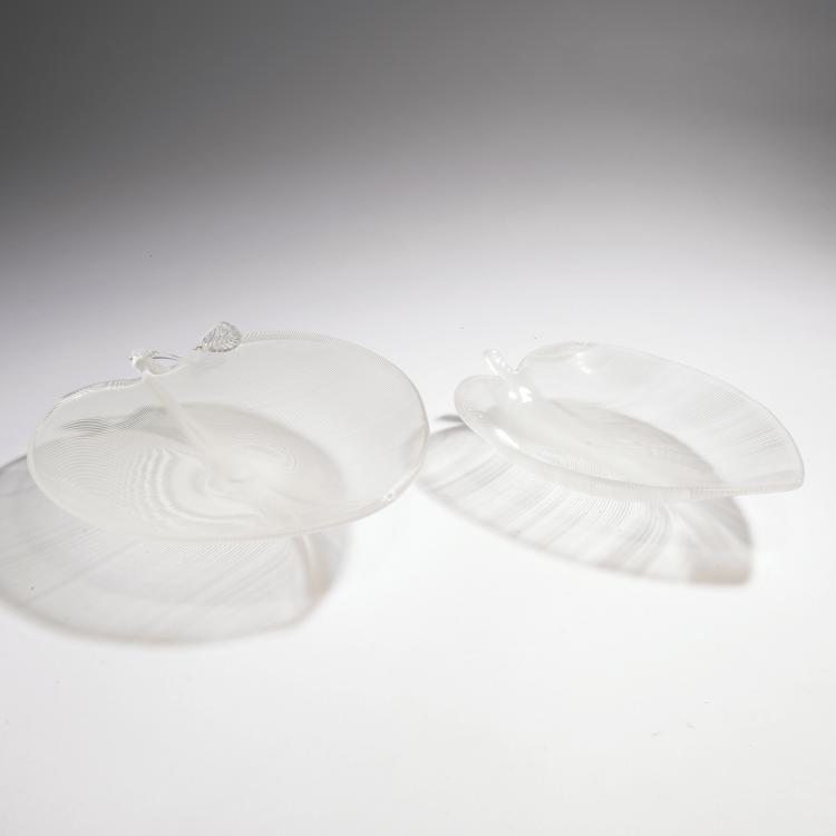 Hauptbild zu Objekt, Two 'Foglia' bowls, c. 1938, Venini & C., Murano, 146D 721