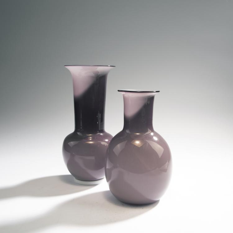 Hauptbild zu Objekt, Two 'Incamiciato' vases, 1932-33, Venini & C., Murano, 146D 705