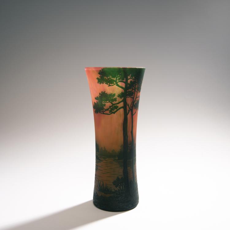 Bild 1 zu Objekt, Vase 'Paysage lacustre, Cr&eacute;puscule', 1910-15, Daum Fr&egrave;res, Nancy, 144B 120