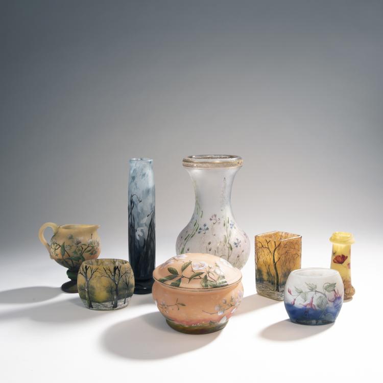 Bild 3 zu Objekt, 'Cr&eacute;puscule Neige' vase, 1900-05, Daum Fr&egrave;res, Nancy, 144B 88