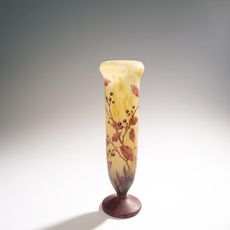 Hauptbild zu Objekt, 'Morelles douces-am&egrave;res' vase, c. 1910, Daum Fr&egrave;res, Nancy, 144B 109