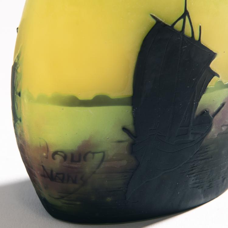 Bild 2 zu Objekt, 'Voiliers, soleil couchant' vase, 1910, Daum Fr&egrave;res, Nancy, 144B 110