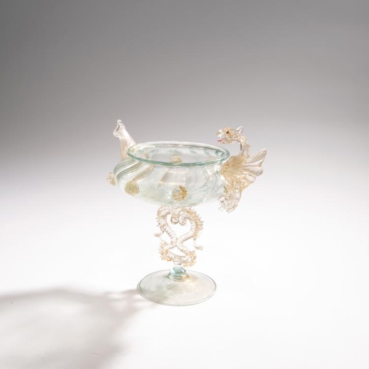 Hauptbild zu Objekt, Decorative jug, c. 1900, C.V.M., Murano, 146D 686