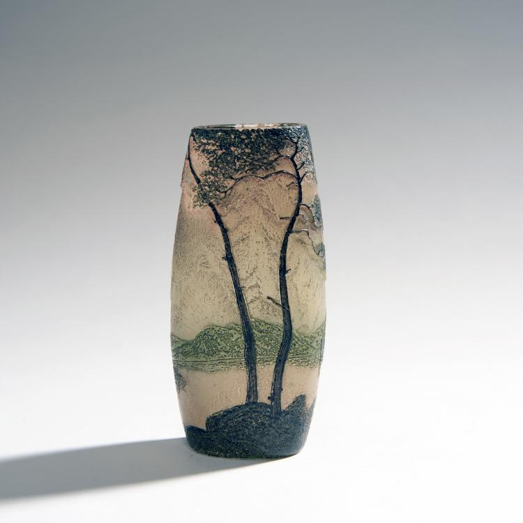 Hauptbild zu Objekt, Vase 'Paysage lacustre', um 1910, Legras & Cie., Saint-Denis, 144B 199