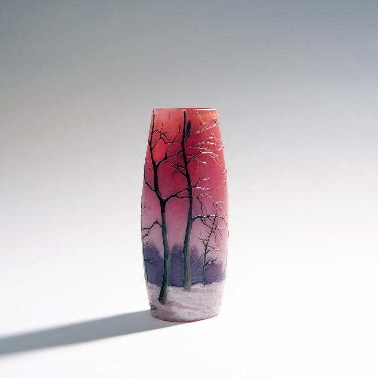 Hauptbild zu Objekt, Vase 'Arbres en Hiver', um 1910-15, Legras & Cie., Saint-Denis, 144B 200