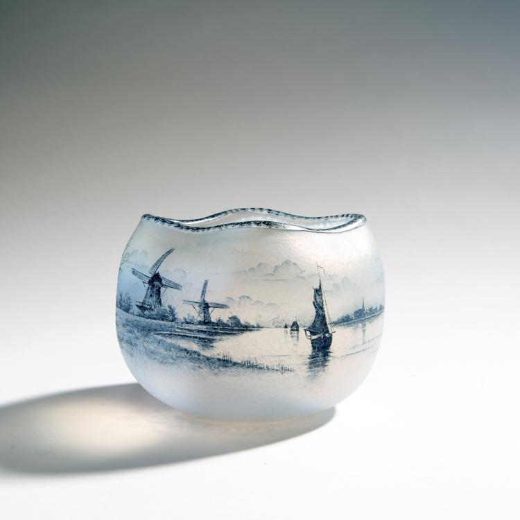 Hauptbild zu Objekt, Vase 'Delft', 1899, Daum Fr&egrave;res, Nancy, 144B 83