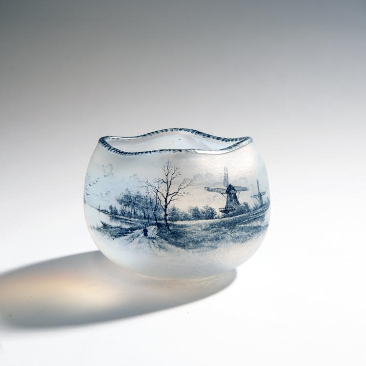 Bild 1 zu Objekt, Vase 'Delft', 1899, Daum Fr&egrave;res, Nancy, 144B 83