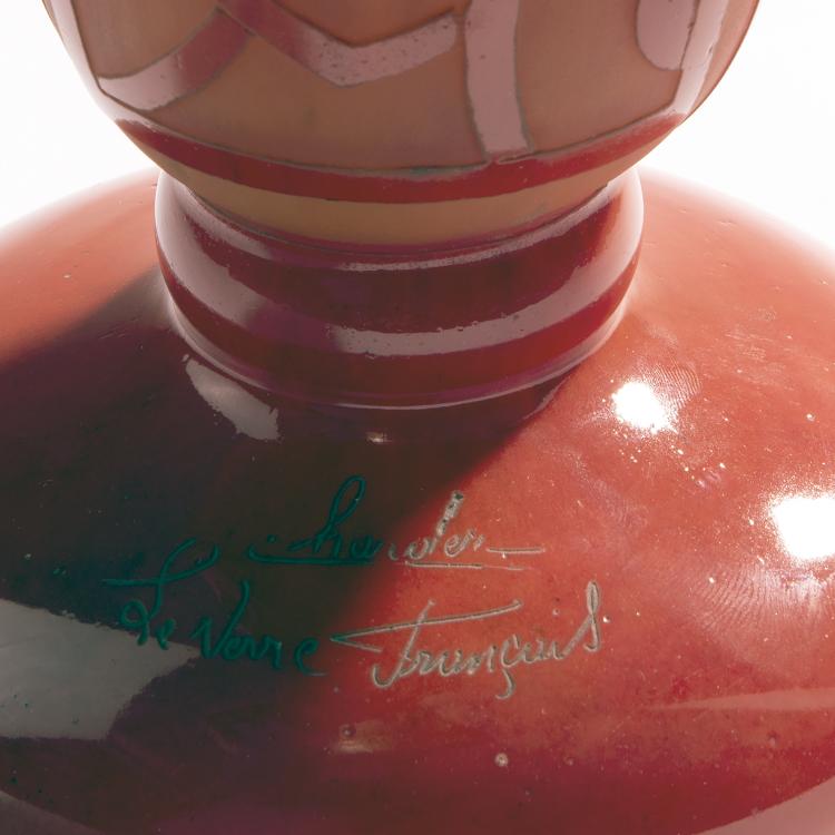 Bild 2 zu Objekt, Vase 'N&eacute;nuphars rouge', 1928-30, Schneider, Epinay-sur-Seine, 144B 223