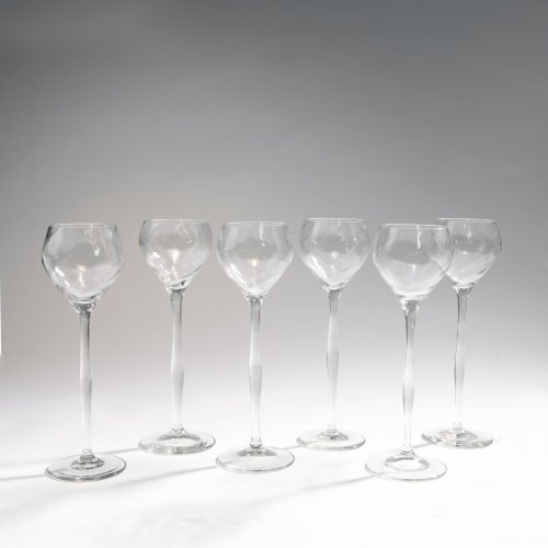 Six wine glasses, 1901