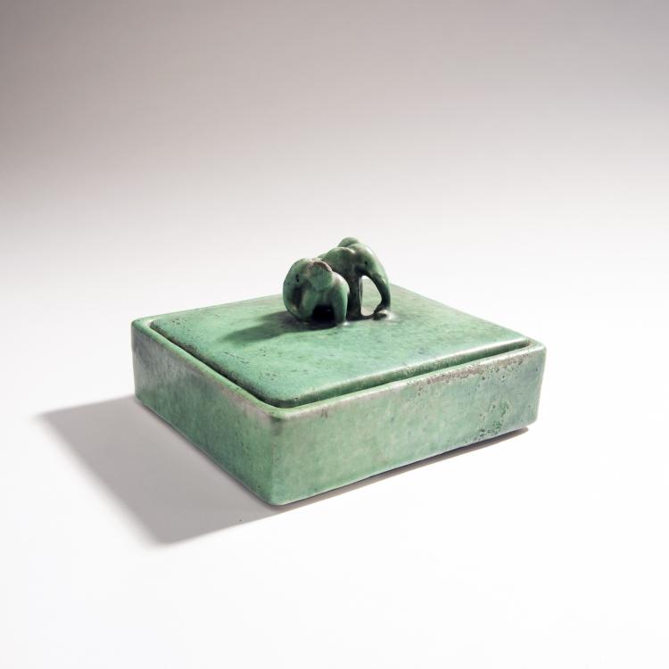 Hauptbild zu Objekt, Jar with two elephants, 1932, Max Laeuger, Laeuger, Max, Karlsruhe, 144B 398