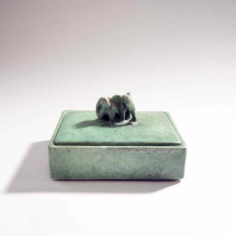 Bild 1 zu Objekt, Jar with two elephants, 1932, Max Laeuger, Laeuger, Max, Karlsruhe, 144B 398