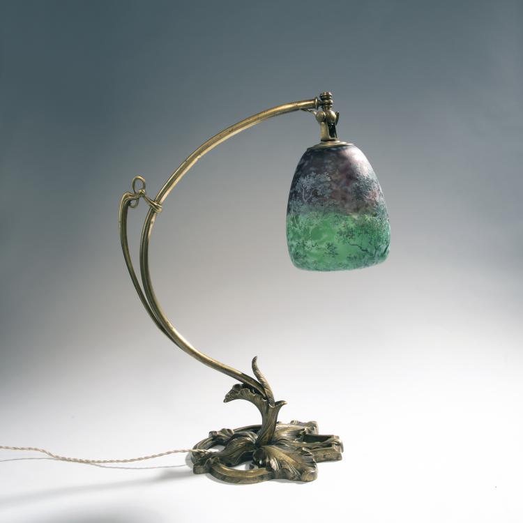 Hauptbild zu Objekt, Table lamp 'P&acirc;te grise', c. 1902, Daum Fr&egrave;res, Nancy, 144B 96