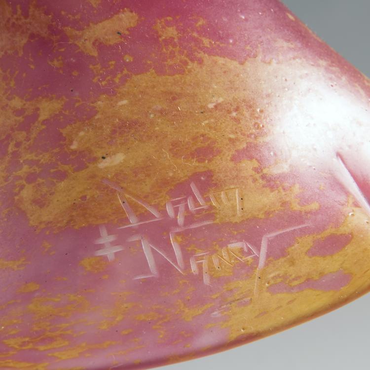 Bild 2 zu Objekt, Paar Tischleuchten 'Verre de Jades', um 1915, Daum Fr&egrave;res, Nancy, 144B 135