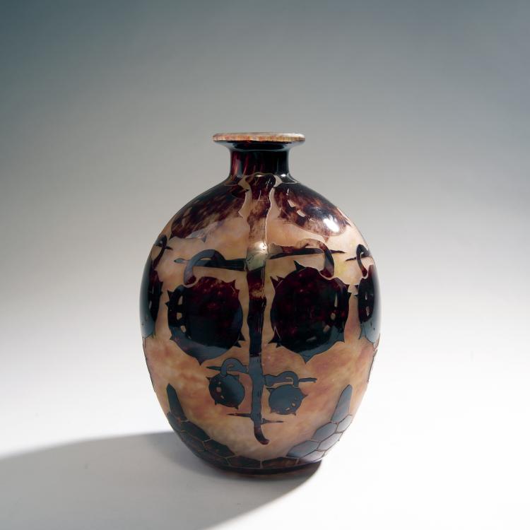 Hauptbild zu Objekt, Vase 'Marrons', 1922-25, Schneider, Epinay-sur-Seine, 144B 218
