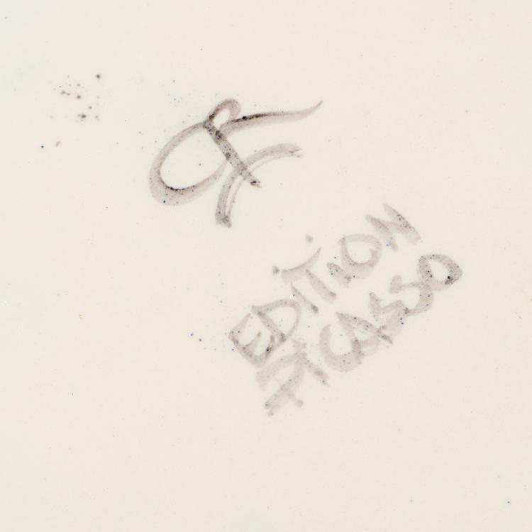 Bild 4 zu Objekt, Platte 'Taurreau dans l'ar&egrave;ne', 1948 (Entwurf), Madoura, 145C 487