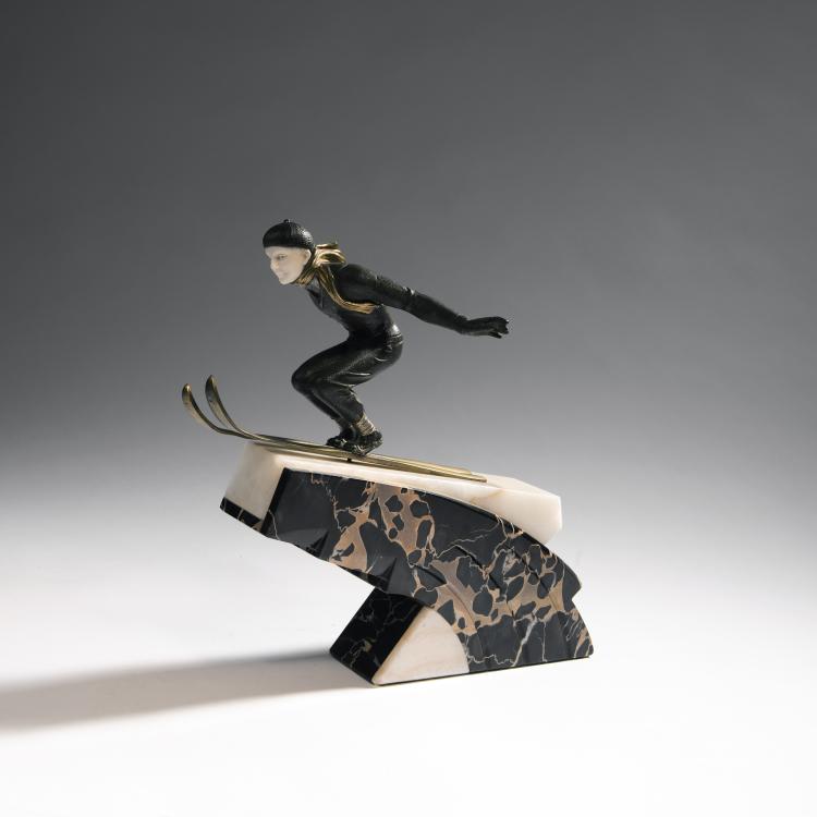 Hauptbild zu Objekt, 'Skier', c. 1925 , 144B 321