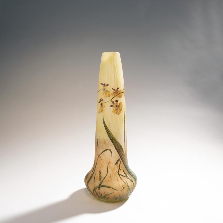 Hauptbild zu Objekt, Vase 'Orchid&eacute;es', 1905-10, Daum Fr&egrave;res, Nancy, 144B 103