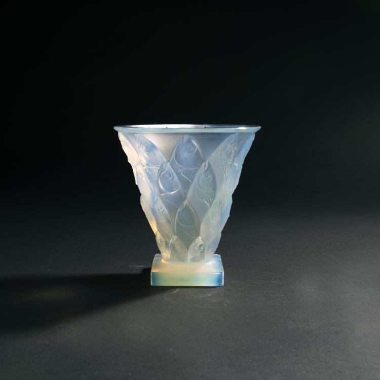 Bild 1 zu Objekt, Vase mit Fischdekor, um 1930, Sabino, Paris, 144B 213