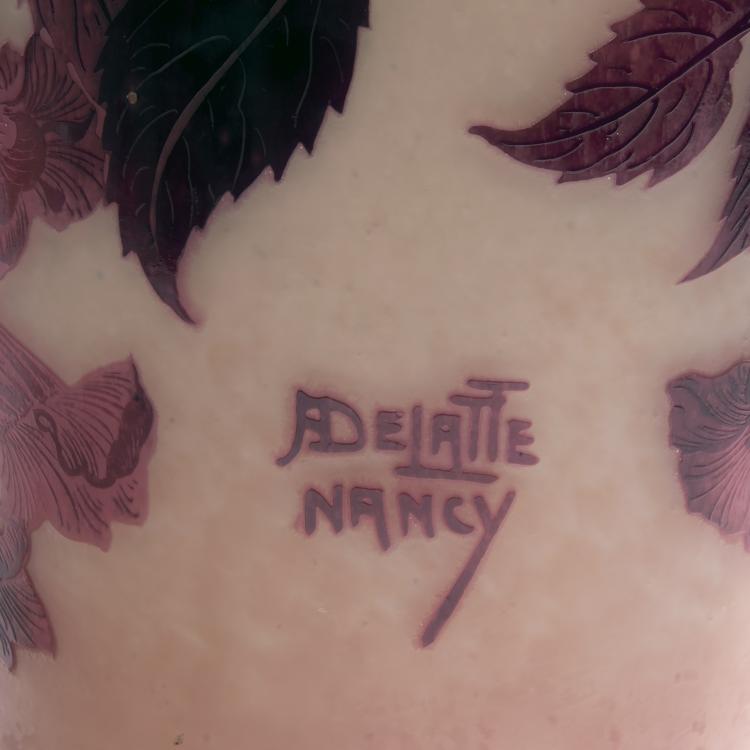 Bild 2 zu Objekt, Vase 'Bignones' bzw. 'Trompettes de Virginie', 1920er Jahre, Delatte, Andr&eacute;, Nancy, 144B 143