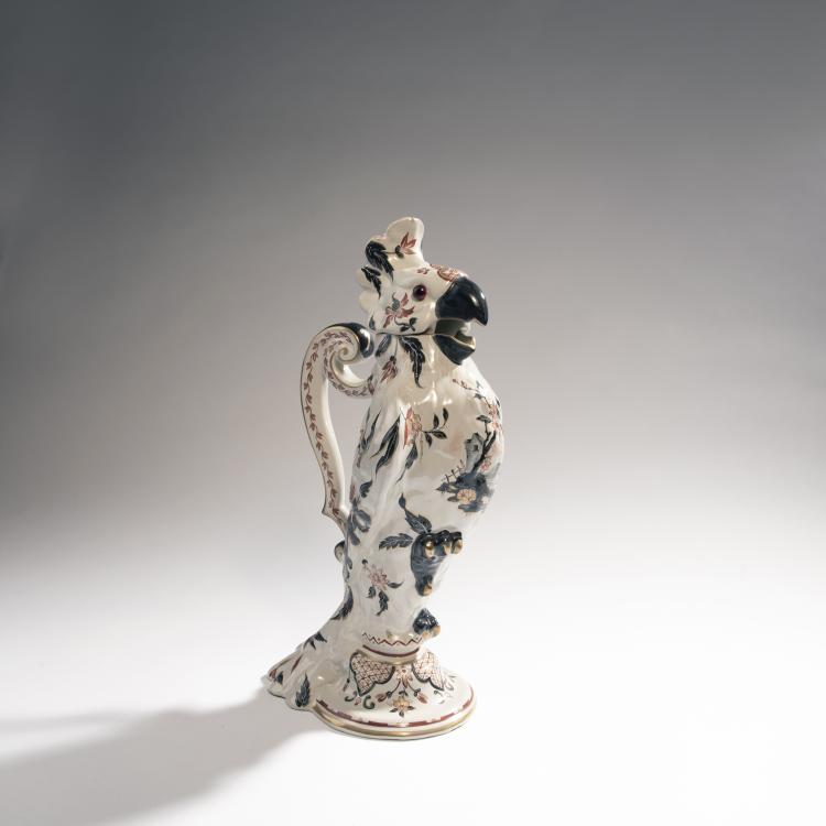 Hauptbild zu Objekt, Kakadu als Deckelkanne, um 1880, Gall&eacute;, Emile, Nancy, 144B 427