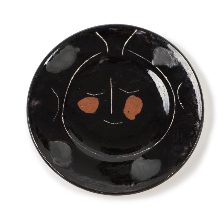 Hauptbild zu Objekt, Aus 'Service Visage Noir', 1948 (Entwurf), Madoura, 145C 489