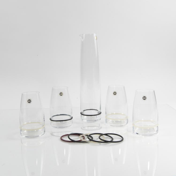 Hauptbild zu Objekt, 'Ovio' jug and four glasses, 1983, Danese, Mailand, 146A 86