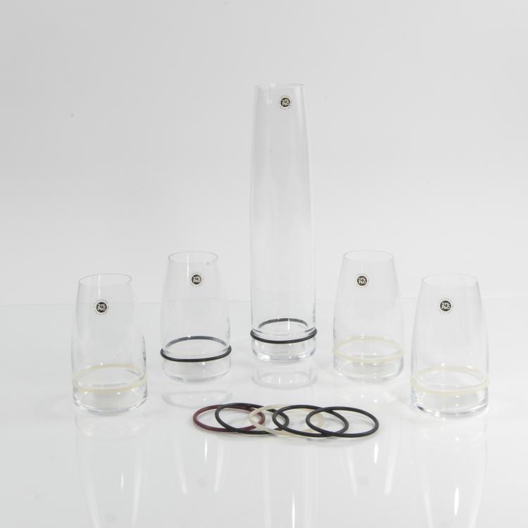 Bild 1 zu Objekt, 'Ovio' jug and four glasses, 1983, Danese, Mailand, 146A 86