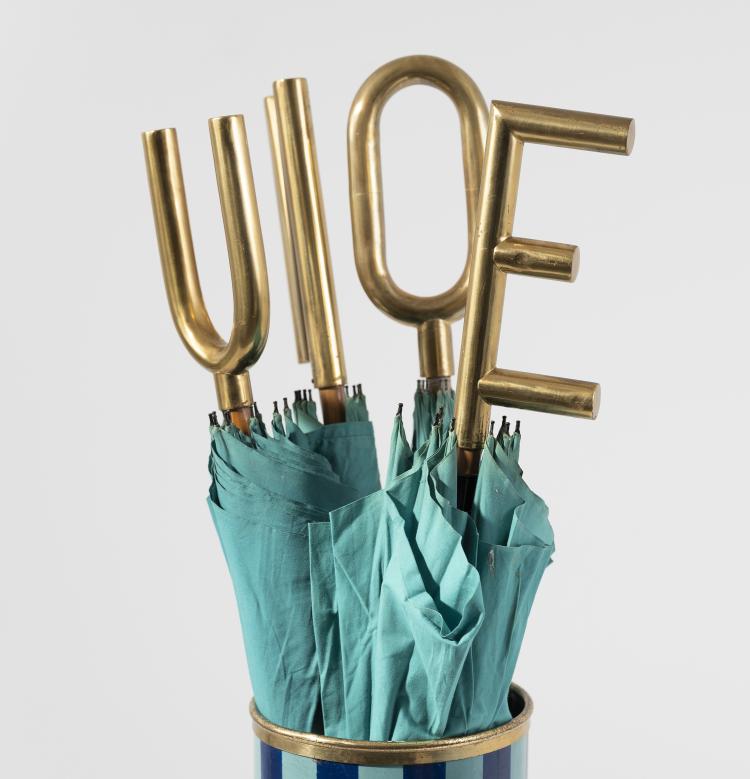 Bild 2 zu Objekt, Schirmst&auml;nder 'Strisce verticali', 1950/60er Jahre, Fornasetti, Mailand, 145B 348