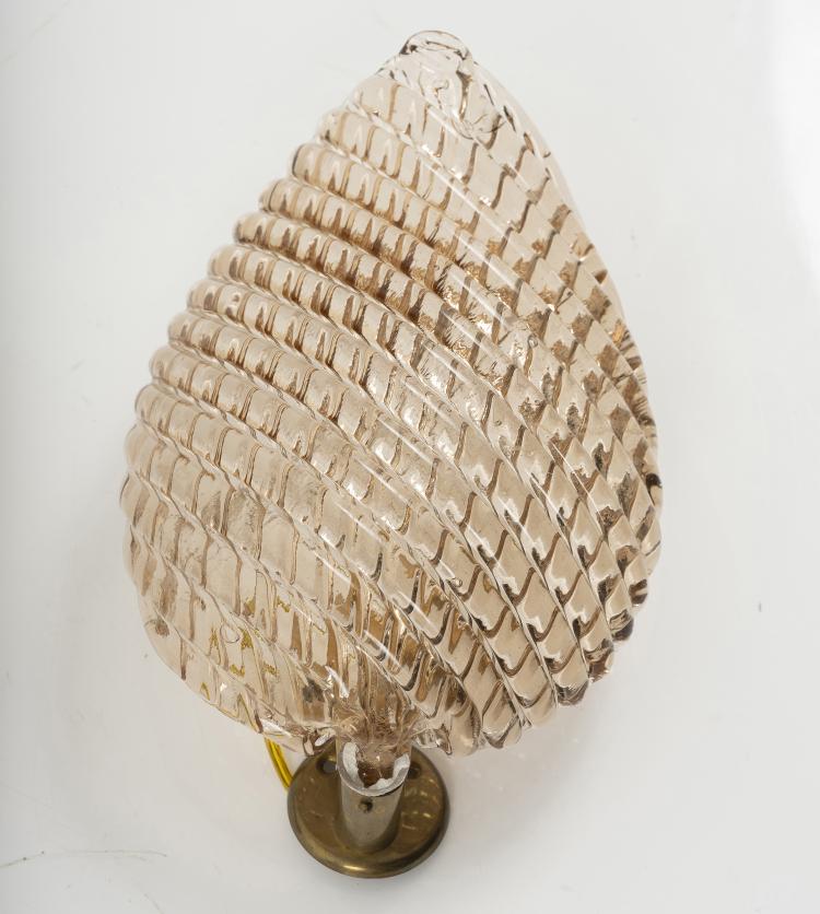 Bild 1 zu Objekt, Vier Wandappliquen 'Costolato', 1940er Jahre , Barovier & Toso, Murano, 146B 155