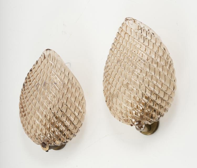 Bild 2 zu Objekt, Vier Wandappliquen 'Costolato', 1940er Jahre , Barovier & Toso, Murano, 146B 155