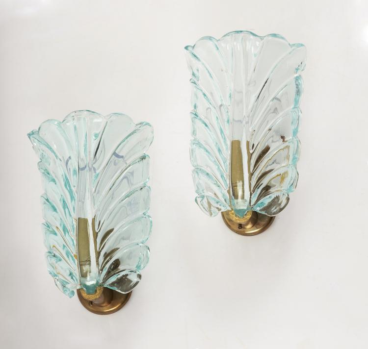 Bild 2 zu Objekt, Pair of 'Piuma' wall lights, Barovier & Toso, Murano, 145B 220