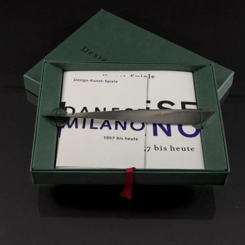 Box 'Design-Kunst-Spiele' mit Brieföffner 'Ameland', 1989