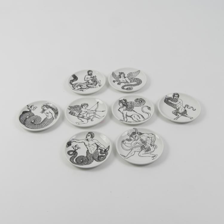 Bild 1 zu Objekt, Eight 'Miti e Leggende' plates, Fornasetti, Mailand, 145B 337