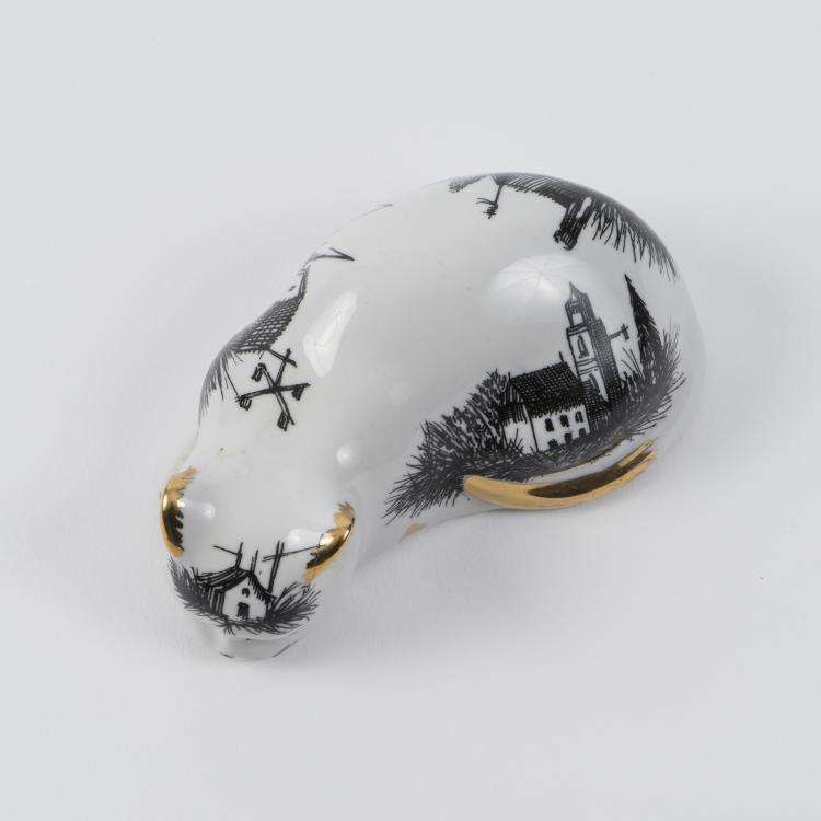 Bild 1 zu Objekt, 'Gatto accovacciato' cat, 1950s, Fornasetti, Mailand, 145B 335