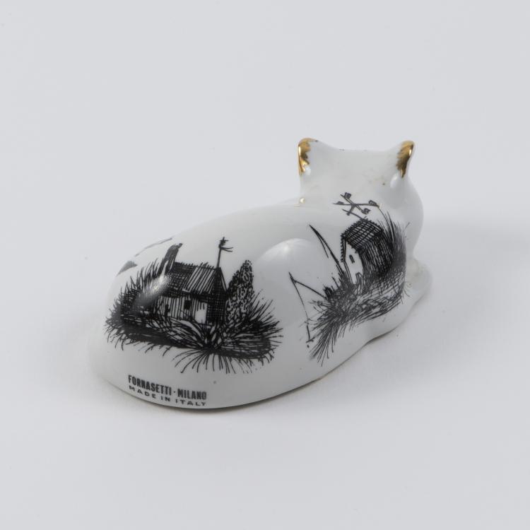 Bild 2 zu Objekt, 'Gatto accovacciato' cat, 1950s, Fornasetti, Mailand, 145B 335