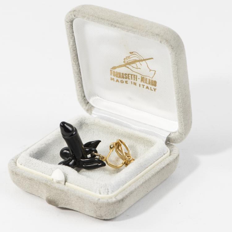 Bild 1 zu Objekt, Einzelner Ohrring, 1980er Jahre, Fornasetti, Mailand, 146B 265