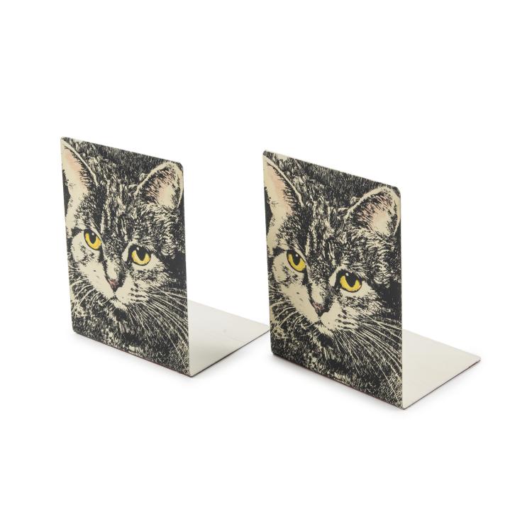 Hauptbild zu Objekt, Pair of 'Gatto' bookends, 1960s, Fornasetti, Mailand, 145B 363