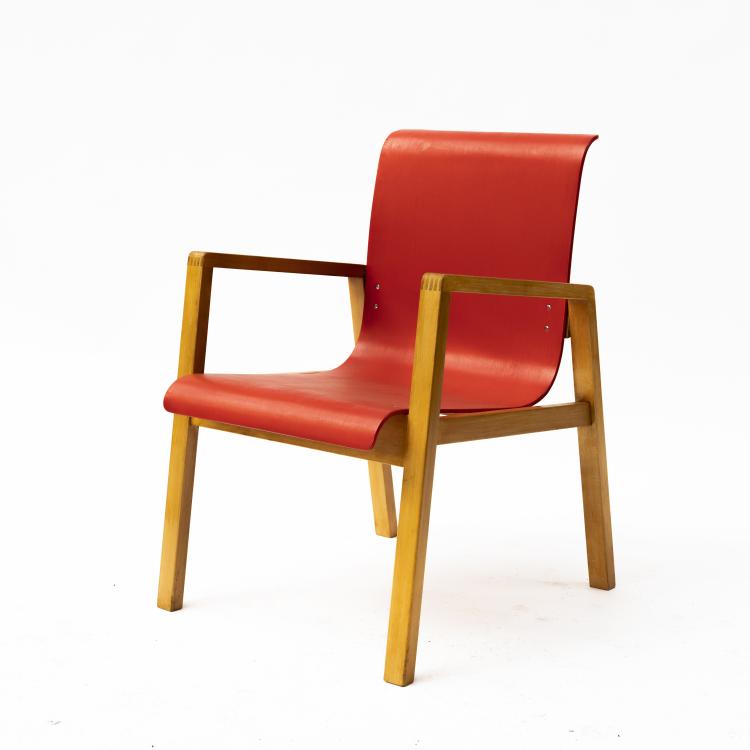 Bild 5 zu Objekt, Vier Stapelst&uuml;hle '51/403', 1932, Artek, Helsinki; Huonekaluja Rakennusty&ouml;tehdas Oy, Turku, 146C 413