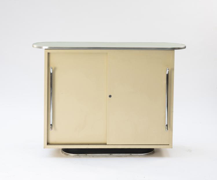 Hauptbild zu Objekt, Rundform Sideboard 'Athen', 1954, Mauser-Werke, Waldeck, 145A 146