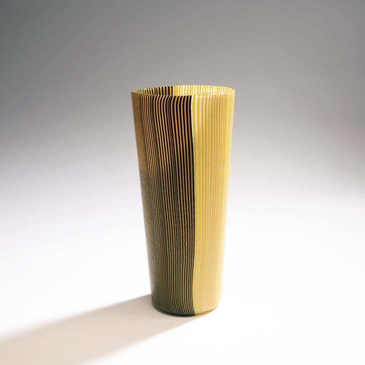 Hauptbild zu Objekt, 'Tessuto bicolore' vase, c. 1945-48, Venini & C., Murano, 146D 726
