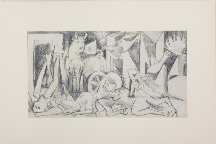 Bild 1 zu Objekt, Mappenwerk 'Guernica', 1990, 145C 488