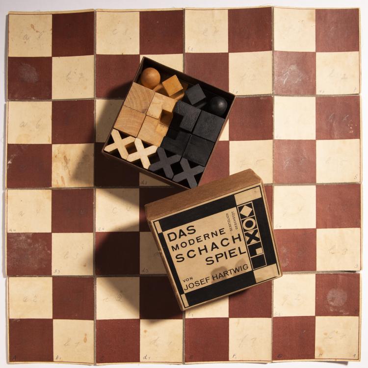 Hauptbild zu Objekt, Bauhaus chess set 'XVI', 1924, Bauhaus Weimar, 145A 15