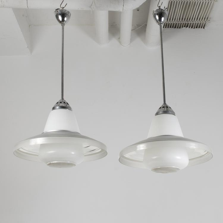 Hauptbild zu Objekt, Two 'J. St. 22' ceiling lights, 1928, Zeiss Ikon AG, Berlin, 145A 41