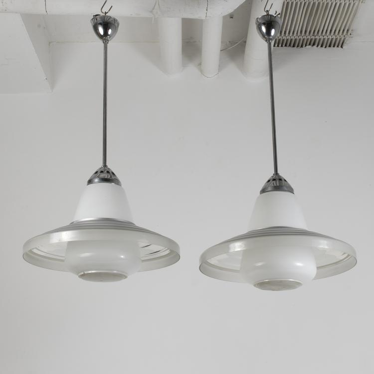 Bild 1 zu Objekt, Two 'J. St. 22' ceiling lights, 1928, Zeiss Ikon AG, Berlin, 145A 41