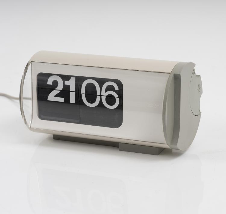 Hauptbild zu Objekt, 'Cifra 3' table clock, 1966 , Solari & C., Udine, 145B 431