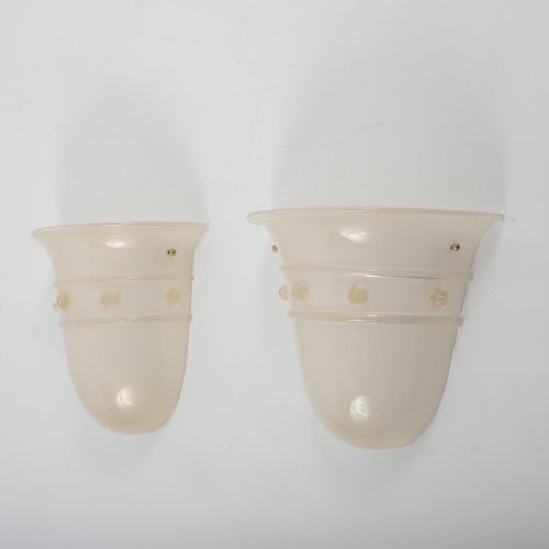 Two wall lights, 1970/80s