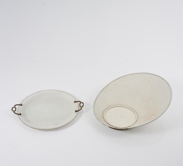 Hauptbild zu Objekt, Schale und Tablett, 1950er Jahre, Mathieu Mat&eacute;got (zugeschrieben), Artimeta, Soest (zugeschrieben), 146C 507