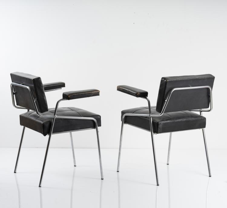 Bild 1 zu Objekt, Zwei Armlehnst&uuml;hle, 1954, Edition Meubles TV, Frankreich, 146C 528