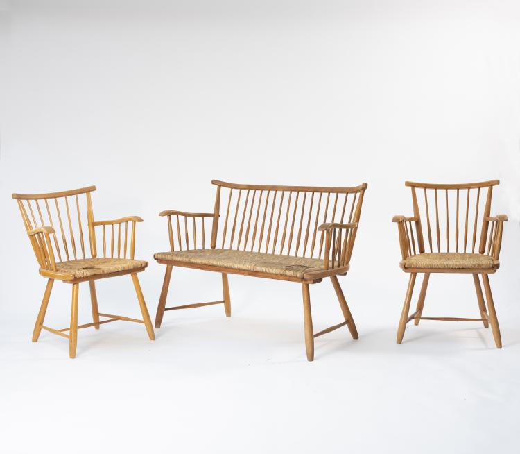 Hauptbild zu Objekt, Set of 'WKS' furniture, 1955, WK-M&ouml;bel, Stuttgart, 146C 540
