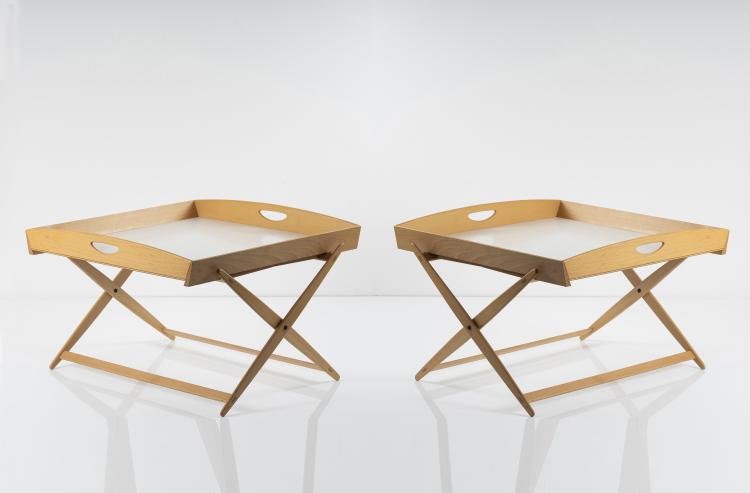Hauptbild zu Objekt, Two 'Supermate' side tables, 1992, De Padova, Mailand, 146B 393